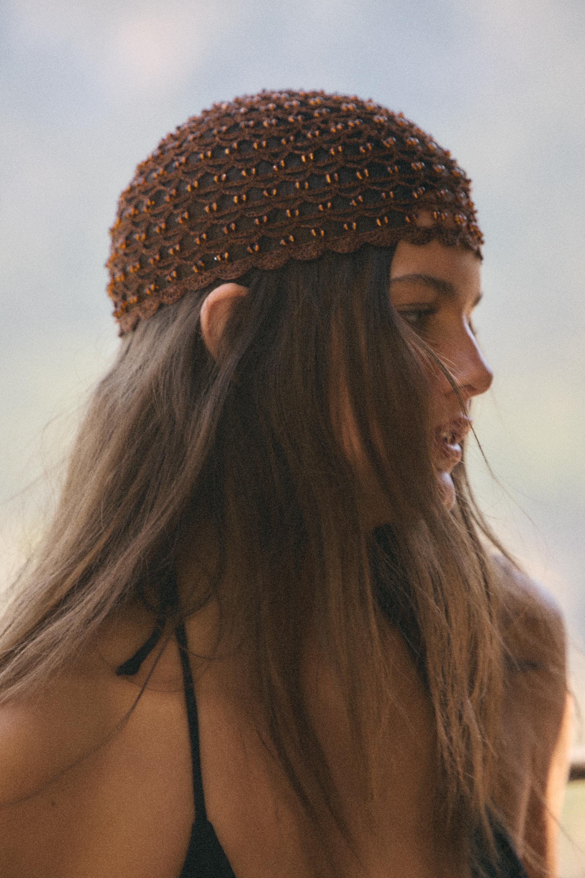 BONNET CASQUETTE CROCHET FANTAISIE